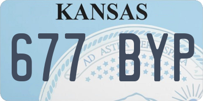 KS license plate 677BYP