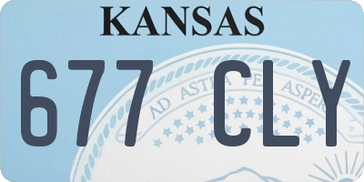 KS license plate 677CLY