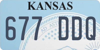 KS license plate 677DDQ