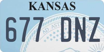 KS license plate 677DNZ