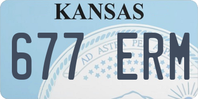 KS license plate 677ERM
