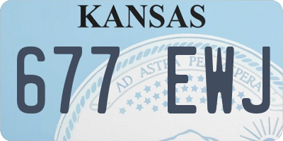 KS license plate 677EWJ