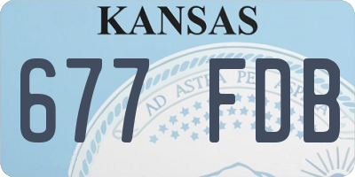 KS license plate 677FDB