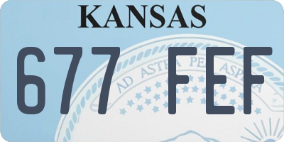 KS license plate 677FEF