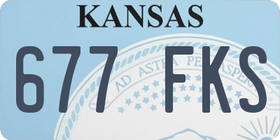 KS license plate 677FKS