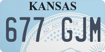 KS license plate 677GJM