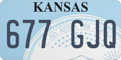 KS license plate 677GJQ