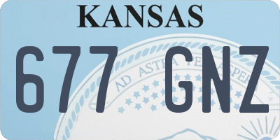 KS license plate 677GNZ