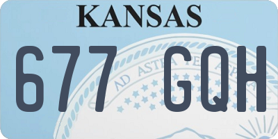 KS license plate 677GQH