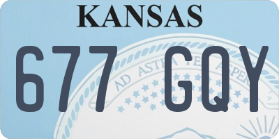 KS license plate 677GQY