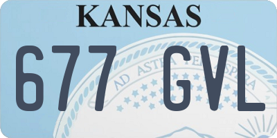 KS license plate 677GVL