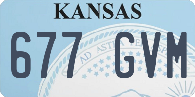 KS license plate 677GVM