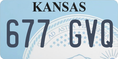 KS license plate 677GVQ