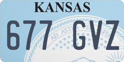KS license plate 677GVZ