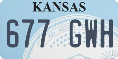 KS license plate 677GWH