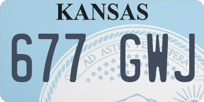 KS license plate 677GWJ
