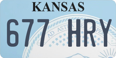 KS license plate 677HRY