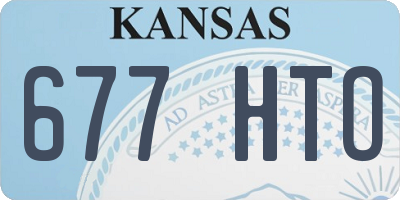 KS license plate 677HTO
