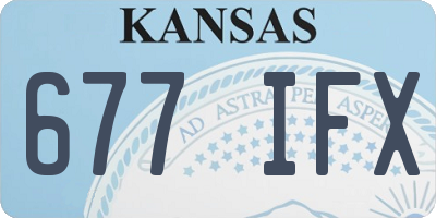 KS license plate 677IFX