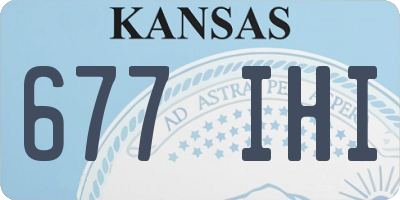 KS license plate 677IHI