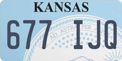 KS license plate 677IJQ