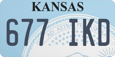 KS license plate 677IKD