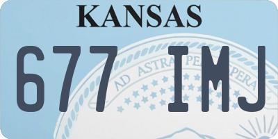 KS license plate 677IMJ