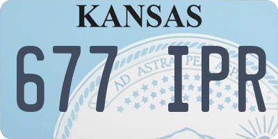 KS license plate 677IPR