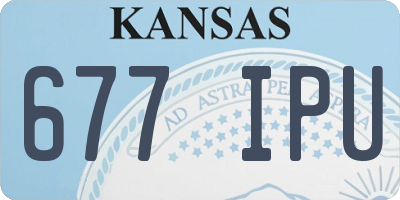 KS license plate 677IPU
