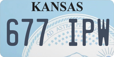 KS license plate 677IPW