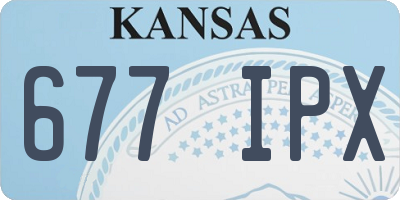 KS license plate 677IPX