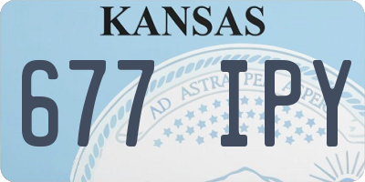 KS license plate 677IPY