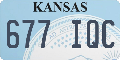 KS license plate 677IQC