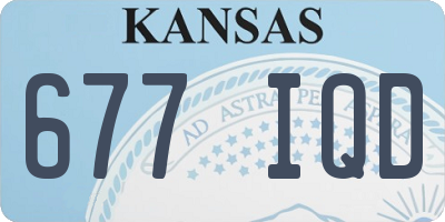 KS license plate 677IQD