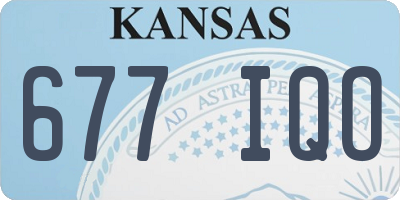 KS license plate 677IQO