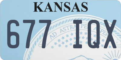 KS license plate 677IQX