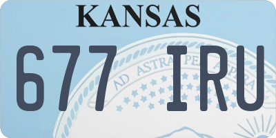 KS license plate 677IRU