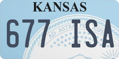 KS license plate 677ISA