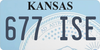 KS license plate 677ISE