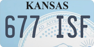KS license plate 677ISF