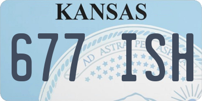 KS license plate 677ISH