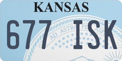 KS license plate 677ISK