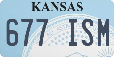 KS license plate 677ISM