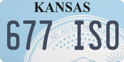 KS license plate 677ISO