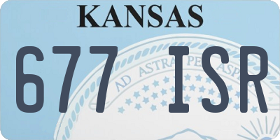 KS license plate 677ISR
