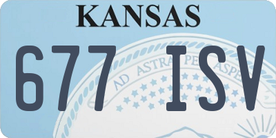 KS license plate 677ISV