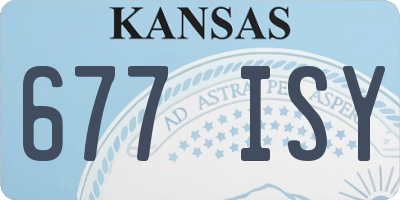 KS license plate 677ISY