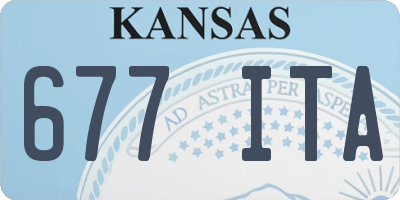 KS license plate 677ITA