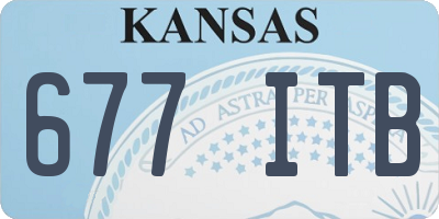 KS license plate 677ITB