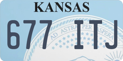 KS license plate 677ITJ